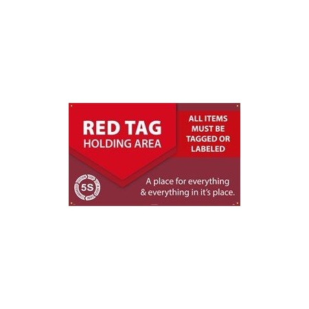 BANNER, RED TAG HOLDING AREA ALL